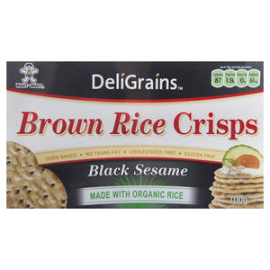 Deli Grain Brown Rice Crisps - Black Sesame 100g