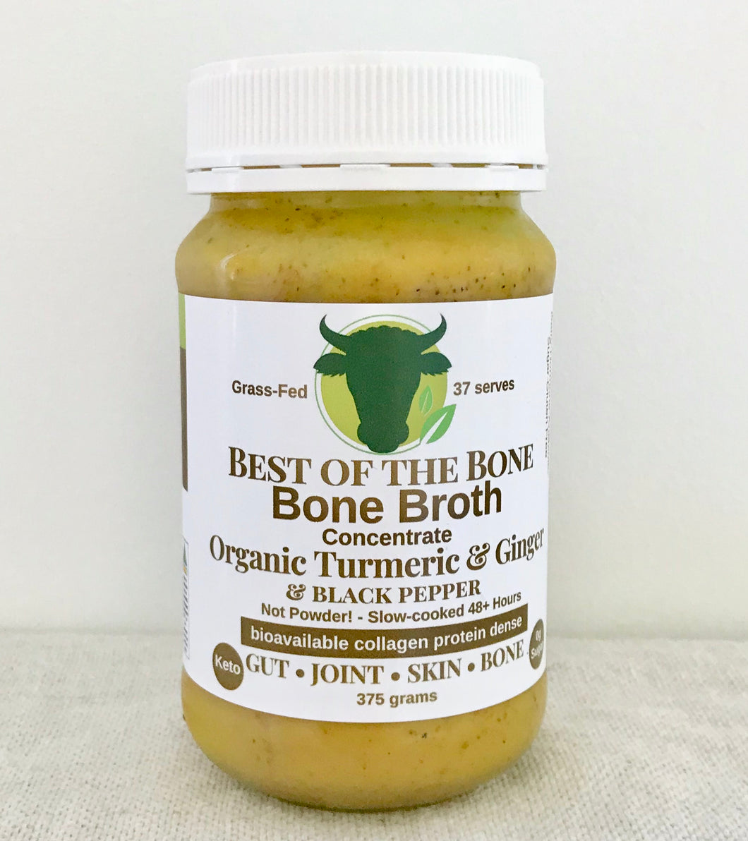 Best of the Bone Organic Beef Bone Concentrate - Turmeric & Pepper - 375g